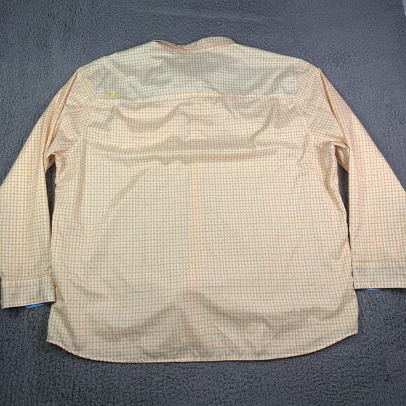 Huk Fishing Shirt Mens 3XL Sailfish Plaid Print Performance Vented Button Down - Picture 4 of 7
